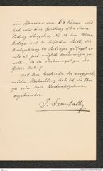 Nachlass Franz Steindachner, Brief von Josef Szombathy an Franz Steindachner (07.04.1903), Inv.Nr. 534.02, Seite 3